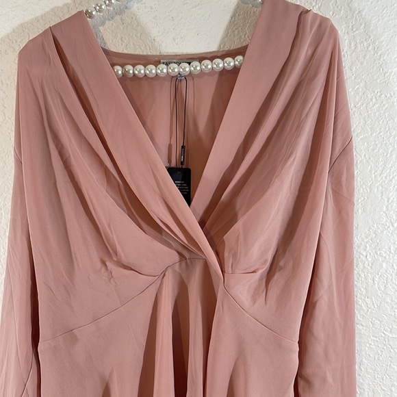 FASHION NOVA Love At First Sight Blouse Pink Size Large NEW - Picture 3 of 11